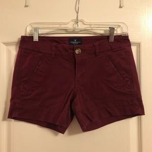 American Eagle Midi Stretch Shorts